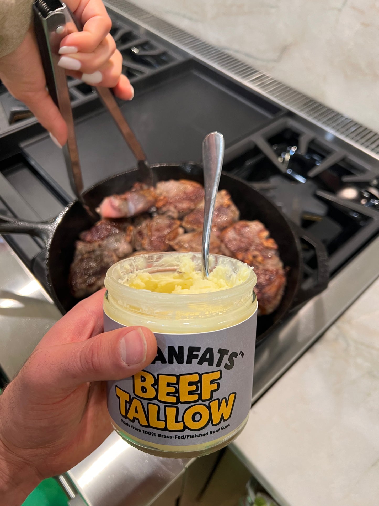 Grass-Fed Beef Tallow (16oz)